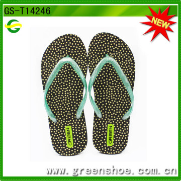 Deslizadores vendedores calientes del flip-flop de señora EVA (GS-T14246)